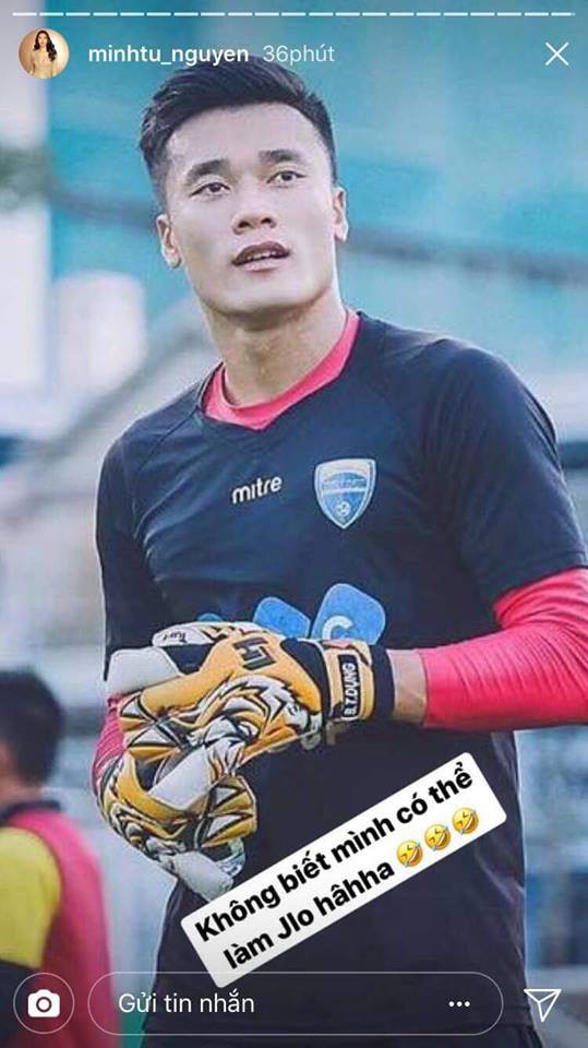 Được bao sao nữ tỏ tình nhưng thủ môn Tiến Dũng chỉ theo dõi mỹ nhân này trên Instagram!