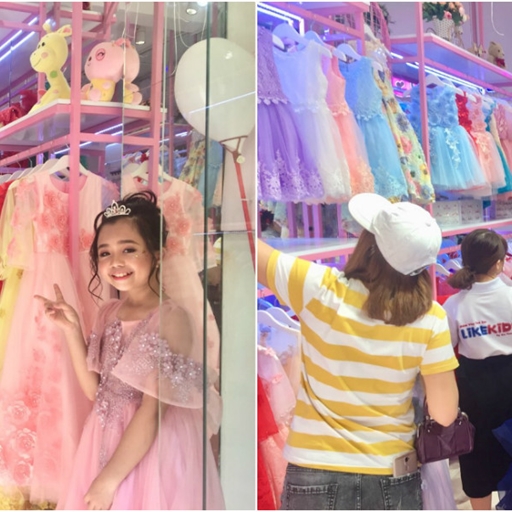 Diễn giả Lê Văn Hiển cùng nhà thiết kế Hương Nhi khai trương cửa hàng thời trang LikeKids ở trung tâm Quận 3