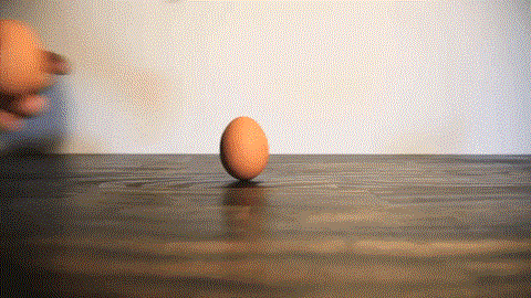 Hãy xoay một quả trứng luộc và bạn sẽ thấy điều kỳ diệu xảy ra